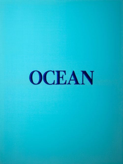 OCEAN 2- 2023 - embroidery on cotton - 120x90x2cm / 47x35x0,78 in"