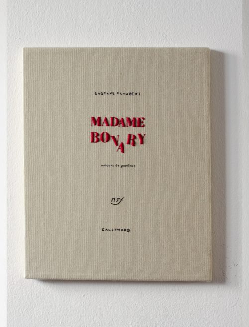 Madame Bovary - 2022 - embroidery on fabric -  45x25cm - 17,7x9,8in"